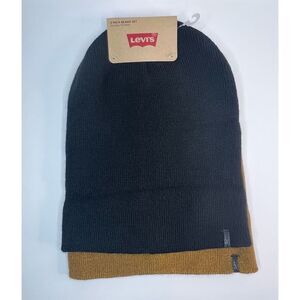 NWT Bundle Of Two Levi’s Stretchy Warm Basic Beanie Style Hats